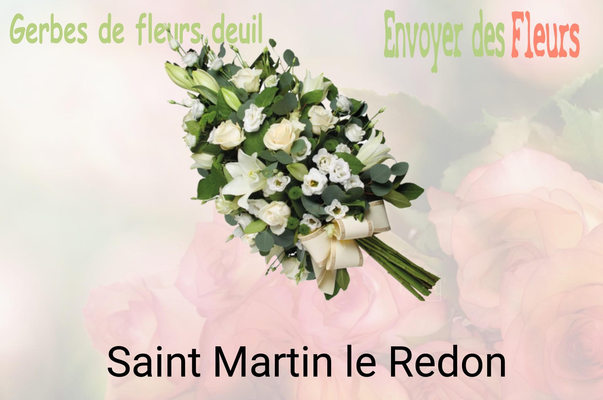 Gerbe de fleurs de deuil livrée à Saint-Martin-le-Redon